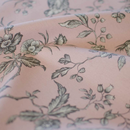 EB - Toile de Jouy Chickadee Grey/Pink 50cm