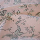 EB - Toile de Jouy Mésange Gris/Rose 50cm