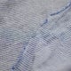 Camille washed linen with thin blue stripes