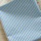 Toile de coton Appoline tissé teint Vichy Bleu et Blanc à carreau de 4 mm