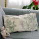EB - Toile de Jouy coton Pastorale impression verte - 50 cm