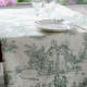 EB - Toile de Jouy coton Pastorale impression verte - 50 cm