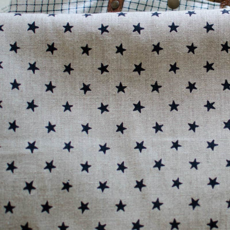 EB - Toile de Lin Mélina étoilée - 50 cm