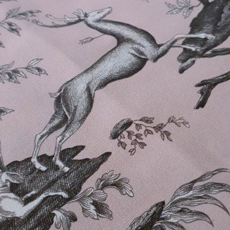 Toile de Jouy Diane Rose in percale