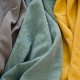 Green Lilly Washed Linen Fabric