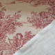 Toile de Jouy coton Pastorale impression rouge