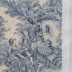 Toile de Jouy coton Pastorale blue print