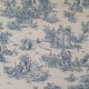 Toile de Jouy coton Pastorale blue print